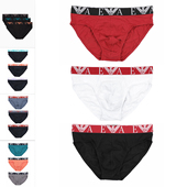 EM000258 Armani AF10778 鹰标3件装 简约三角内裤 阿玛尼EA 男士