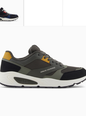 Armani/阿玛尼AX 男士潮牌时尚运动低帮休闲鞋 XM001677 AF17542