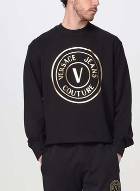 Versace/范思哲VJ 男士奢潮金标潮流休闲套头卫衣 78GAIT01 CF01T