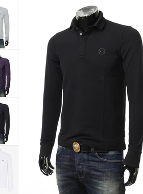 Armani/阿玛尼AX 海外直邮 正品 男士长袖POLO衫 8NZF79 ZJ81Z