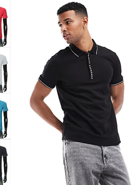 Armani/阿玛尼AX  男士网球穿搭休闲短袖POLO衫8NZF71 ZJH2Z