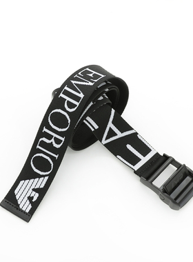 Armani/阿玛尼 EA7 男士鹰标帆布时尚休闲腰带 7X000089 AF14310