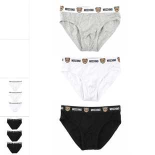 莫斯奇诺男士 252V1A1341 经典 三角内裤 4402 小熊3件装 moschino