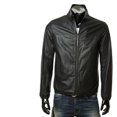 01R55P Armani 01P54 男士 立领真皮夹克外套皮衣 阿玛尼EA 秋冬款