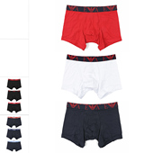 111473 Armani 4F715 鹰标3件装 四角内裤 阿玛尼EA 男士