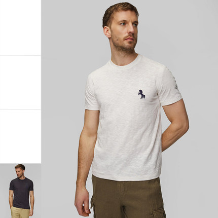 Aeronautica Militare AM空军 男士刺绣马标短袖T恤251TS2426J680