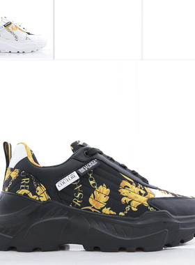 Versace/范思哲VJ 男士潮牌奢华印花休闲低帮鞋 75YA3SC7 ZS879