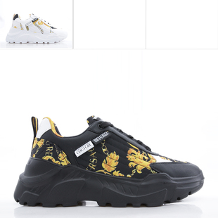 75YA3SC7 Versace 潮牌奢华印花休闲低帮鞋 男士 ZS879 范思哲VJ