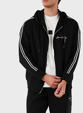 Armani/阿玛尼AX 男士时尚休闲连帽开衫卫衣 8NZMSH Z9N1Z