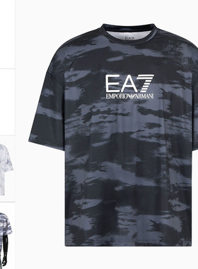 Armani/阿玛尼EA7 男士时尚休闲圆领短袖T恤 7M000067 AF13802