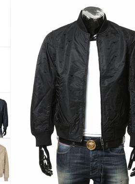 Armani/阿玛尼EA 男士刺绣鹰标保暖棉夹克外套 EM002244 AF15344