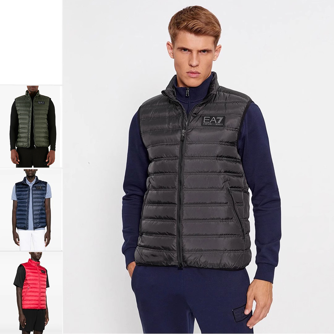 阿玛尼男士加厚羽绒服背心外套