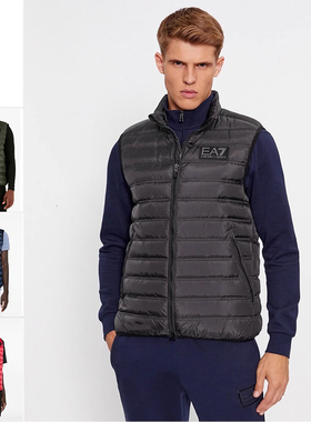 Armani/阿玛尼EA7 男士时尚加厚保暖羽绒服背心外套 6RPQ02 PN5ZZ