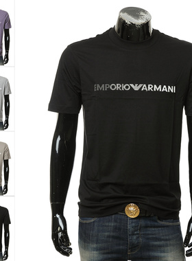 Armani/阿玛尼EA 男士时尚休闲潮流纯棉短袖T恤3D1TG3 1JPZZ