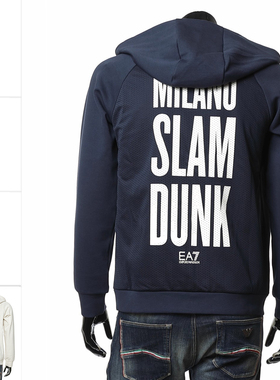 Armani/阿玛尼EA7 男士时尚休闲连帽开衫卫衣 7M000157 AF14776