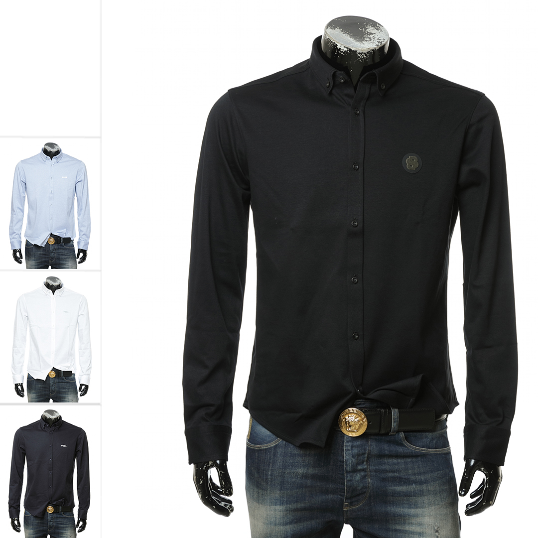 HugoBoss绿标男士长袖衬衫