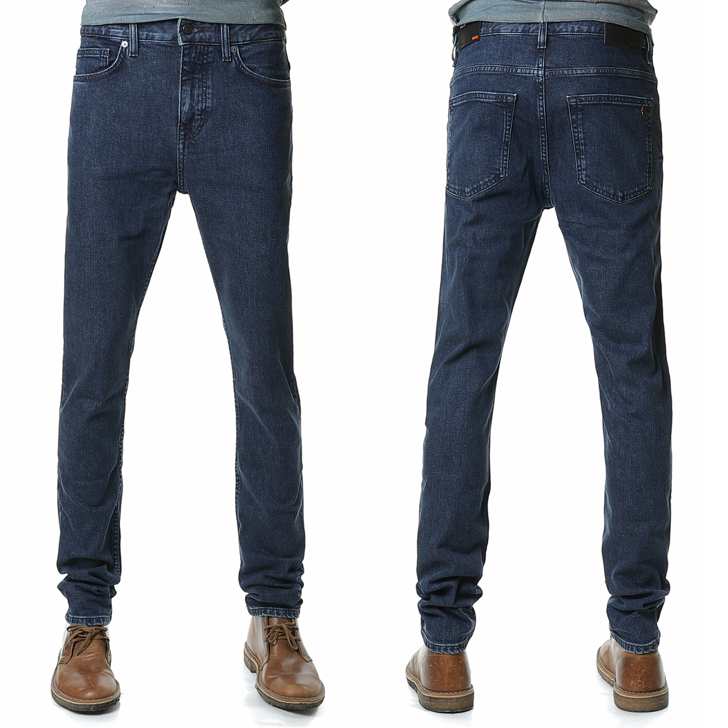 HugoBoss橙标男士修身牛仔裤