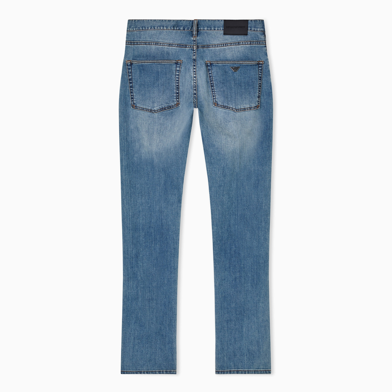 Armani/阿玛尼EA 男士鹰标水洗修身长裤牛仔裤 EM001370 AF22248