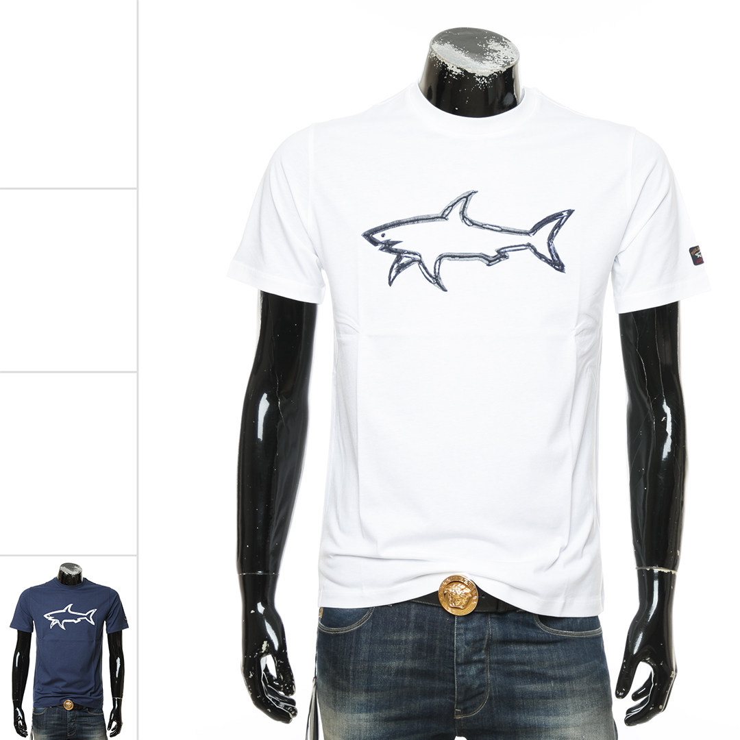 PAUL & SHARK鲨鱼 正品 男士潮流休闲短袖圆领T恤 22411073