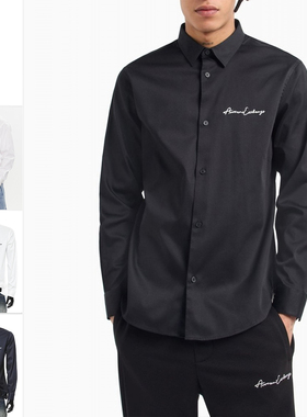 Armani/阿玛尼AX 男士时尚商务休闲衬衣长袖衬衫 8NZC99 ZN10Z