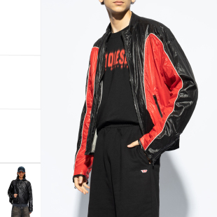 潮牌拼色轻便机车夹克外套 Diesel迪赛 正品 男士 0NKBK A14410