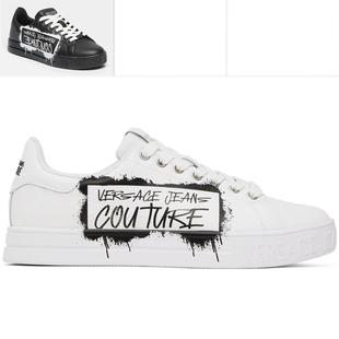 范思哲VJ 77YA3SKC 男士 潮牌真皮低帮休闲鞋 ZP307 时尚 Versace