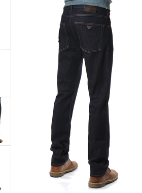 Armani/阿玛尼EA 鹰标男士简约长裤牛仔裤 8N1J45 1G0LZ