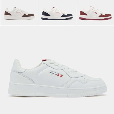 巴利男士真皮时尚简约低帮休闲鞋