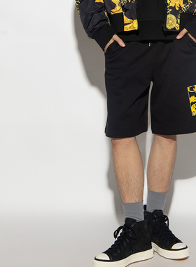 Versace/范思哲VJ 男士潮牌奢华印花休闲裤短裤 75GADE01 CF02E