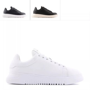 阿玛尼EA X4X264 男士 低帮休闲鞋 XF532 厚底增高真皮小白鞋 Armani