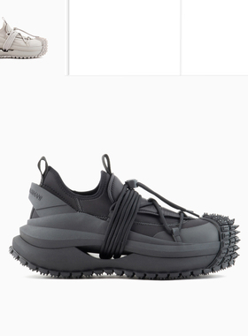 Armani/阿玛尼EA 男士纯色潮流增高低帮休闲鞋 EM003915 AF20463