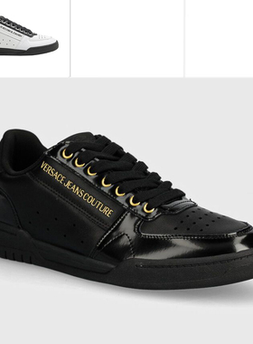 Versace/范思哲VJ 男士奢潮金标真皮低帮休闲鞋 77YA3SD4 ZP349