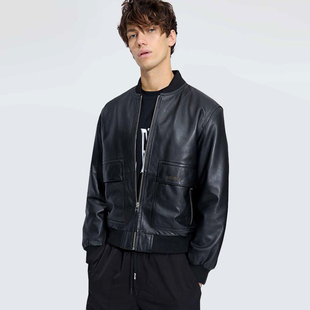 男士 正品 时尚 休闲潮牌真皮夹克外套皮衣 6802 ICE ZO21 PLAY