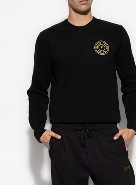 Versace/范思哲VJ 男士奢华刺绣金标保暖针织衫 77GAFMH7 CMH41