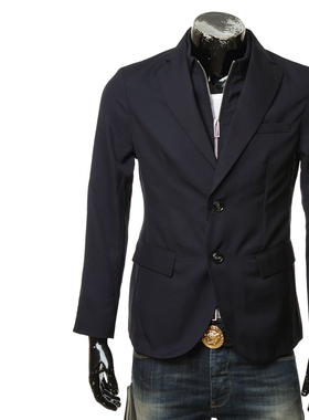 Armani/阿玛尼EA简约假两件便服西服外套男西装3L1GL0 1NARZ