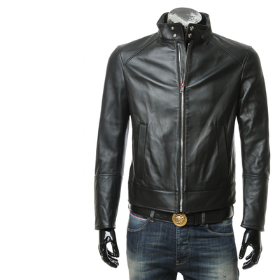 Bally/巴利男士真皮皮衣外套