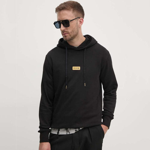 范思哲男士奢潮金标连帽套头卫衣