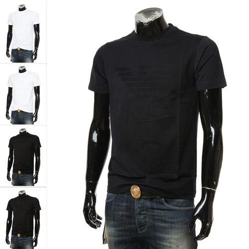 Armani/阿玛尼男士丝光棉短袖T恤