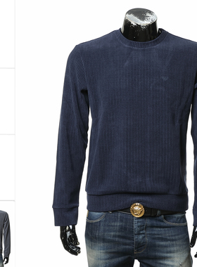 Armani/阿玛尼 EA 男士刺绣鹰标保暖灯芯绒卫衣 EM000520 AF14991