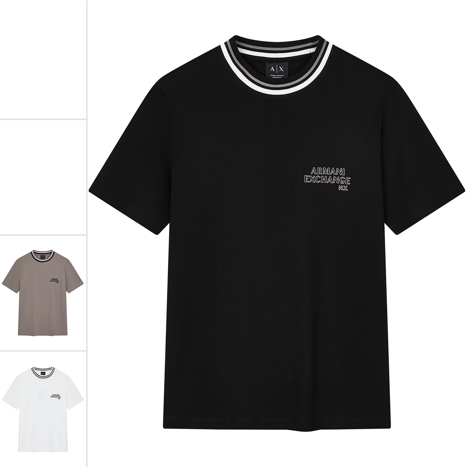 Armani/阿玛尼AX 男士潮牌时尚休闲圆领短袖T恤 XM001795 AF10361