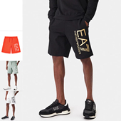 阿玛尼EA7 休闲裤 男士 Armani 经典 鹰标纯棉短裤 7M001414 AF22266