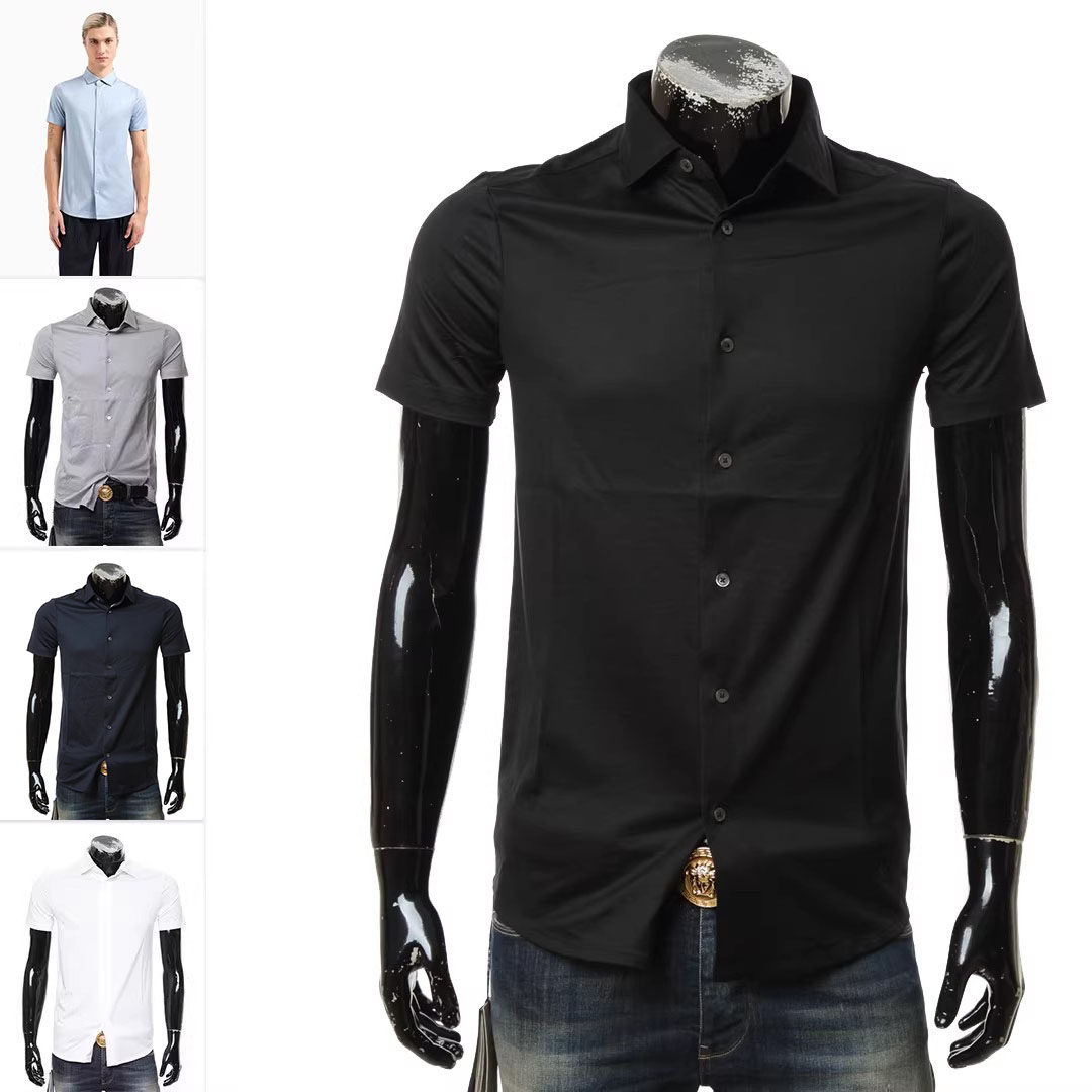Armani/阿玛尼棉质短袖衬衫