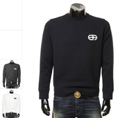 8N1ML7 Armani 1JHSZ 刺绣鹰标休闲时尚 圆领卫衣 阿玛尼EA 男士