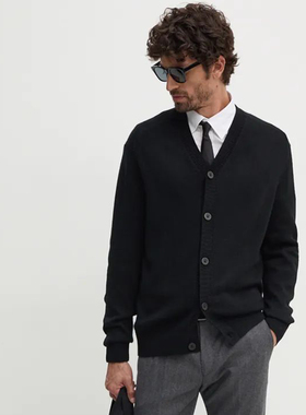 Armani/阿玛尼AX 男士时尚保暖毛衣开衫外套针织衫 6DZE1G ZM1LZ