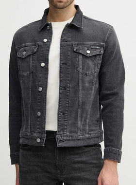 Calvin Klein Jeans CK 男士做旧水洗牛仔夹克外套 J30J327589