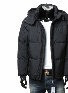Armani/阿玛尼AX 男士时尚加厚连帽外套羽绒服 XM001098 AF16340