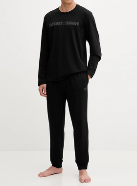 Armani/阿玛尼EA 男士时尚休闲鹰标家居服套装 EM000616 AF14978