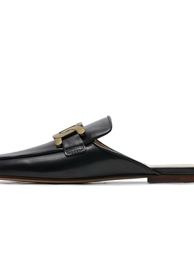 TOD'S 托德斯 女士经典麻花扣真皮包头半拖穆勒鞋XXW79A0EX40 NF5