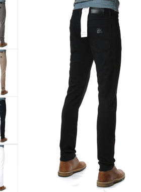 Armani/阿玛尼AX 男士时尚修身弹力直筒棉质长裤牛仔裤 8NZJ13