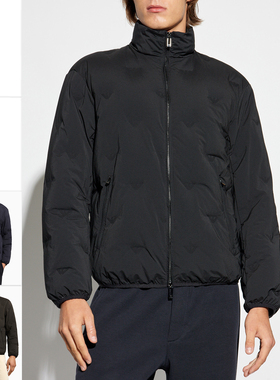 Armani/阿玛尼EA 男士时尚鹰标保暖羽绒服外套 EM003045 AF18232